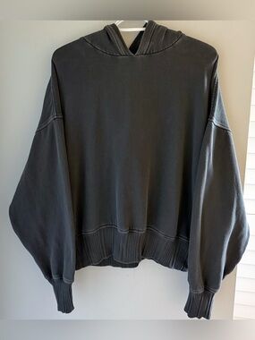 Aerie Ribbed Cuff Hoodie M
